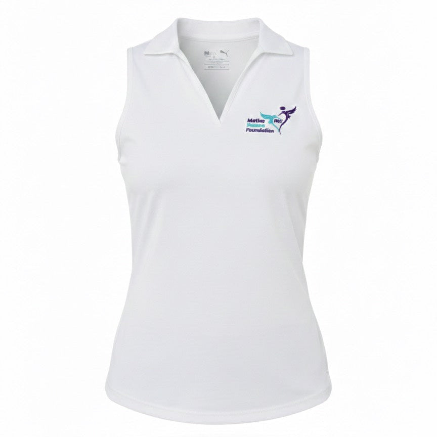 Women's MRF Piped Sleeveless Golf Polo